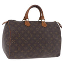 LOUIS VUITTON Monogram Speedy 35 Hand Bag M41524 LV Auth 186664-1