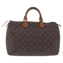 LOUIS VUITTON Monogram Speedy 35 Hand Bag M41524 LV Auth 186664-2
