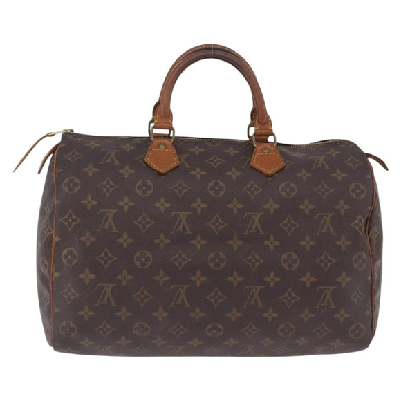 LOUIS VUITTON Monogram Speedy 35 Hand Bag M41524 LV Auth 186664