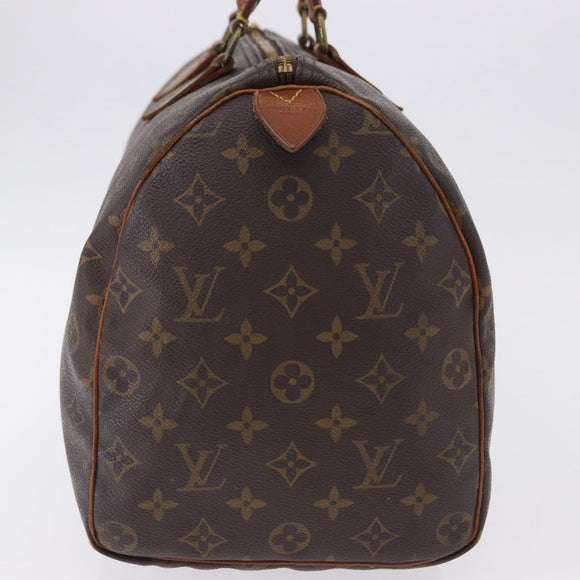 LOUIS VUITTON Monogram Speedy 35 Hand Bag M41524 LV Auth 186664