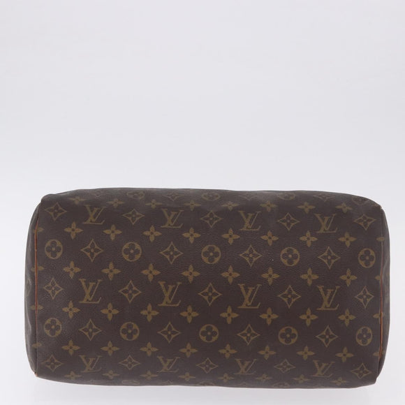LOUIS VUITTON Monogram Speedy 35 Hand Bag M41524 LV Auth 186664
