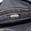 FENDI Zucca Canvas Hand Bag Black Brown Auth 186665-17