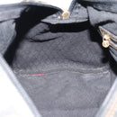 FENDI Zucca Canvas Hand Bag Black Brown Auth 186665-19