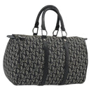 Christian Dior Trotter Canvas Hand Bag Navy Silver Auth 186666A-1