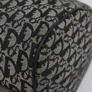 Christian Dior Trotter Canvas Hand Bag Navy Silver Auth 186666A-8