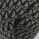 Christian Dior Trotter Canvas Hand Bag Navy Silver Auth 186666A-16