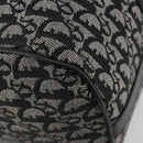 Christian Dior Trotter Canvas Hand Bag Navy Silver Auth 186666A-17