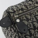 Christian Dior Trotter Canvas Hand Bag Navy Silver Auth 186666A-10