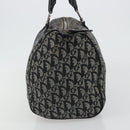 Christian Dior Trotter Canvas Hand Bag Navy Silver Auth 186666A-3