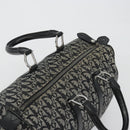 Christian Dior Trotter Canvas Hand Bag Navy Silver Auth 186666A-6