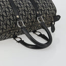 Christian Dior Trotter Canvas Hand Bag Navy Silver Auth 186666A-7