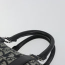 Christian Dior Trotter Canvas Hand Bag Navy Silver Auth 186666A-14
