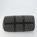 Christian Dior Trotter Canvas Hand Bag Navy Silver Auth 186666A-5