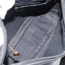 GUCCI Horsebit Shoulder Bag Leather Black Gold Auth 186667-11