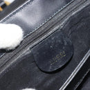GUCCI GG Canvas Shoulder Bag Black Gold Auth 186668-18