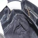 GUCCI GG Canvas Shoulder Bag Black Gold Auth 186668-20