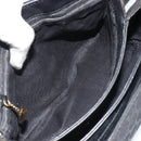 GUCCI GG Canvas Shoulder Bag Black Gold Auth 186668-21