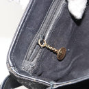 GUCCI GG Canvas Shoulder Bag Black Gold Auth 186668-22