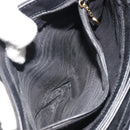 GUCCI GG Canvas Shoulder Bag Black Gold Auth 186668-23