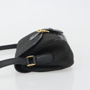 GUCCI GG Canvas Shoulder Bag Black Gold Auth 186668-4