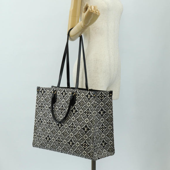LOUIS VUITTON Monogram Jaguar On The Go GM Bag Black M57207 LV Auth 186669SAM