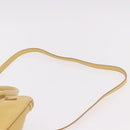 PRADA Hand Bag Safiano leather 2way Yellow Gold Auth 186670A-10