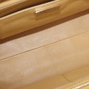 PRADA Hand Bag Safiano leather 2way Yellow Gold Auth 186670A-18