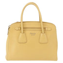 PRADA Hand Bag Safiano leather 2way Yellow Gold Auth 186670A-2