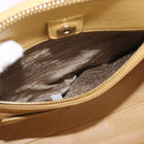 PRADA Hand Bag Safiano leather 2way Yellow Gold Auth 186670A-22
