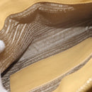 PRADA Hand Bag Safiano leather 2way Yellow Gold Auth 186670A-23