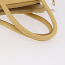 PRADA Hand Bag Safiano leather 2way Yellow Gold Auth 186670A-7