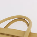 PRADA Hand Bag Safiano leather 2way Yellow Gold Auth 186670A-8