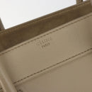 CELINE Luggage Phantom Hand Bag Leather Beige Gold Auth 186673A-14