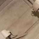 CELINE Luggage Phantom Hand Bag Leather Beige Gold Auth 186673A-16