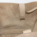 CELINE Luggage Phantom Hand Bag Leather Beige Gold Auth 186673A-17