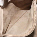 CELINE Luggage Phantom Hand Bag Leather Beige Gold Auth 186673A-20