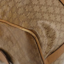 CELINE Macadam Canvas Hand Bag PVC Beige Gold Auth 186674-14