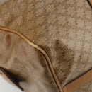 CELINE Macadam Canvas Hand Bag PVC Beige Gold Auth 186674-16