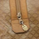 CELINE Macadam Canvas Hand Bag PVC Beige Gold Auth 186674-18