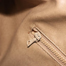 CELINE Macadam Canvas Hand Bag PVC Beige Gold Auth 186674-21