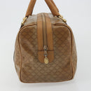 CELINE Macadam Canvas Hand Bag PVC Beige Gold Auth 186674-3