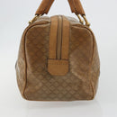 CELINE Macadam Canvas Hand Bag PVC Beige Gold Auth 186674-4