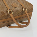 CELINE Macadam Canvas Hand Bag PVC Beige Gold Auth 186674-7