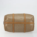 CELINE Macadam Canvas Hand Bag PVC Beige Gold Auth 186674-5