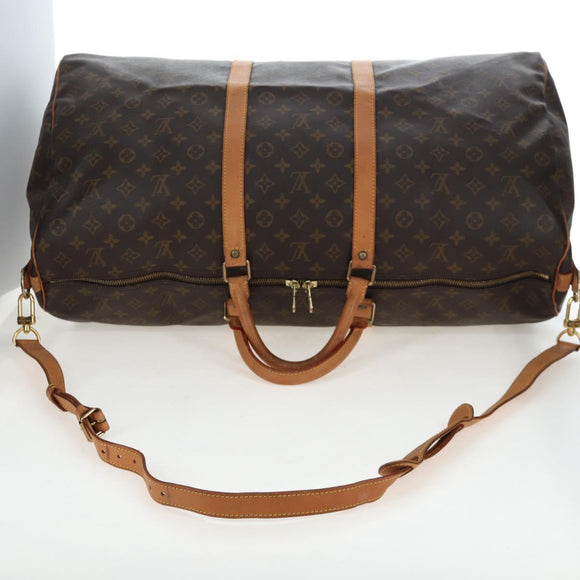 LOUIS VUITTON Monogram Keepall Bandouliere 60 Boston Bag M41412 LV Auth 186675