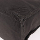 HERMES Her Line GM Tote Bag Canvas Gray Silver Auth 186677-15