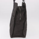 HERMES Her Line GM Tote Bag Canvas Gray Silver Auth 186677-3