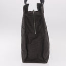 HERMES Her Line GM Tote Bag Canvas Gray Silver Auth 186677-4