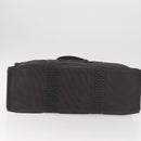 HERMES Her Line GM Tote Bag Canvas Gray Silver Auth 186677-5