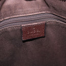 GUCCI GG Canvas Shoulder Bag Beige Silver 113013 Auth 186678-20